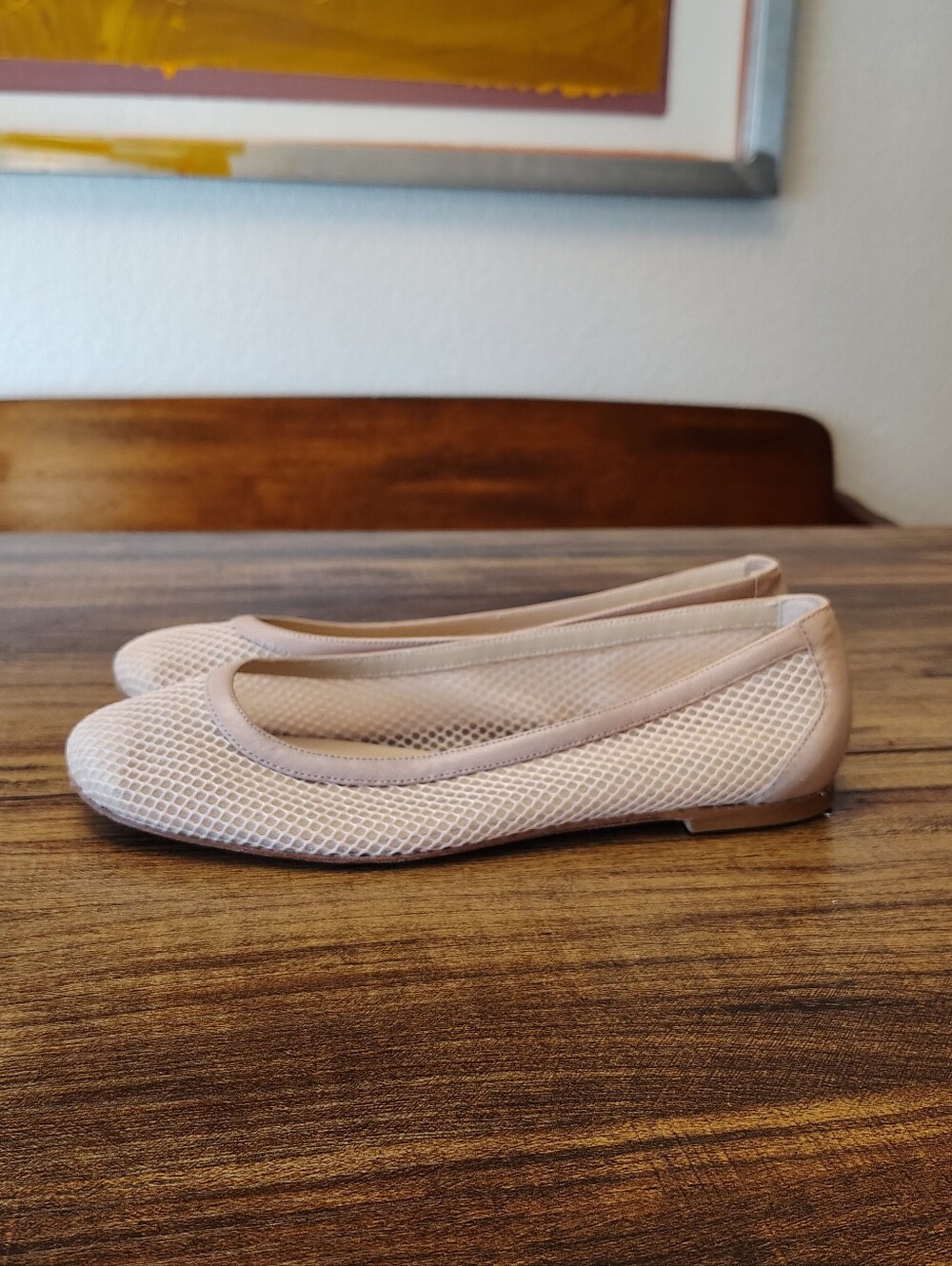 M. Gemi Contessa Ballet Flat Natural Net Size 40 US 9
